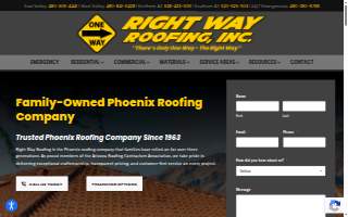 Right Way Roofing, Inc. website