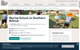 Skyrise School on Southern Avenue website