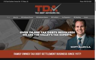 Tax Debt Advisors Inc - Scott Allen EA website