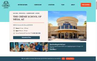 The Crème School of Mesa website