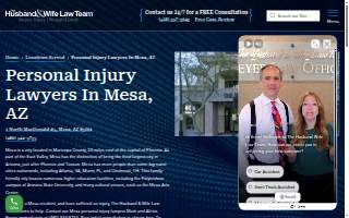 The Husband & Wife Law Team of Mesa website