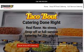 The Taco Spot Catering website