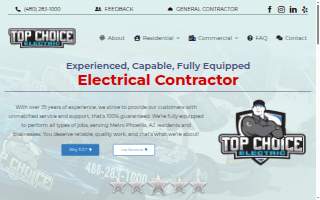 Top Choice Electric website