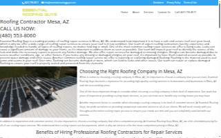 Ultimate Roofing Mesa website
