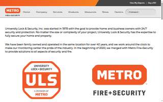 University Lock & Security, Inc. website