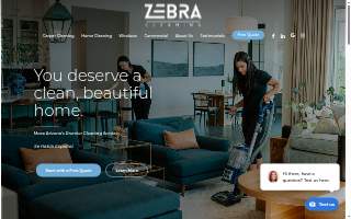 Zebra Cleaning website