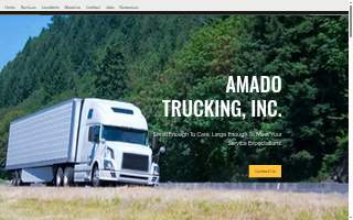 Amado Trucking website