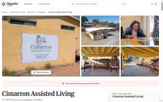 Cimarron Assisted Living website