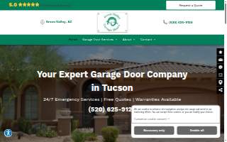 Green Valley Garage Doors of Nogales website