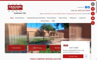 Canyon Fence Co Inc website
