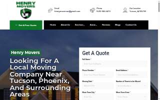 Henry Movers, LLC of Oro Valley website