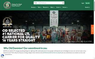 Old Dominion Freight Line website