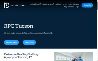 RPC Staffing Arizona website