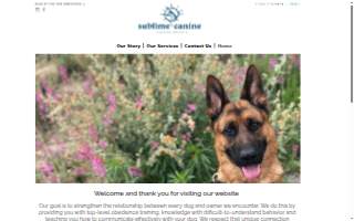 Sublime K9 of Oro Valley website