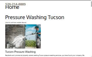 Tucson Pressure Wash of Oro Valley website