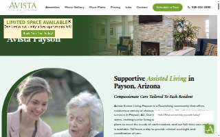 Avista Senior Living Payson website