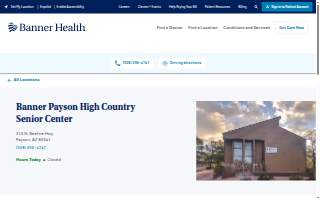 Banner Payson High Country Senior Center website
