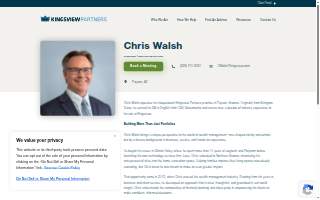 Chris Walsh - Kingsview Partners website
