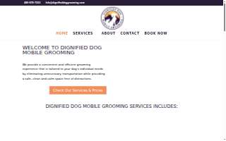 Dignified Dog Grooming website