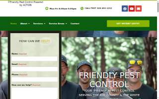Friendly Pest Control website