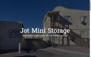 Jot Mini Storage website
