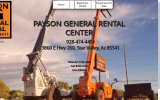 Payson General Rental Center website