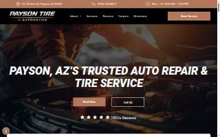 Payson Tire Pros and Automotive website