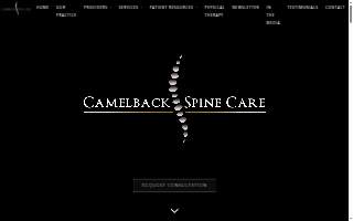 Camelback Spine Care website