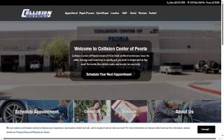 Collision Center of Peoria website