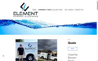 Element Carpet Cleaning website