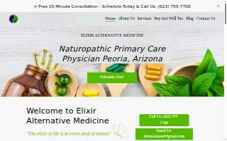 Elixir Alternative Medicine website