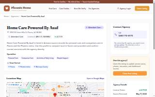 Home Care Powered By AUAF website