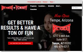 Knockout Fitness website