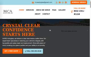MCA Autoglass website