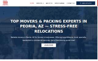 New Beginnings Moving Solutions website