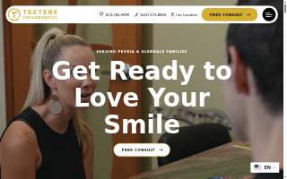 Teeters Orthodontics website