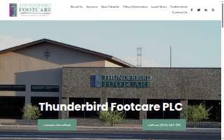 Thunderbird Footcare website