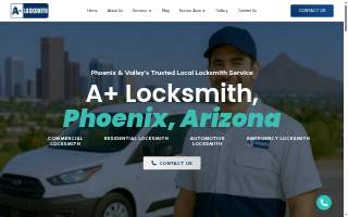 A+ Locksmith website