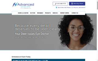 Advanced Eye Care Center - Phoenix website