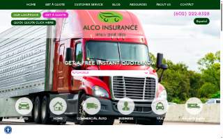 Alco Insurance Agency website