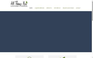 All Things New Cleaning Services website