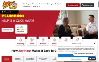 Any Hour Services - Electric, Plumbing, Heating & Air website