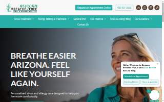 Arizona Breathe Free Sinus & Allergy - Central Phoenix website