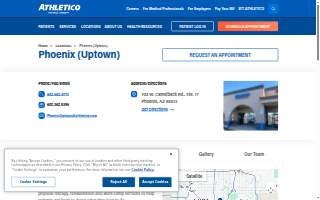 Athletico Physical Therapy - Phoenix (Uptown) website