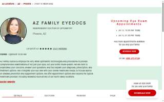 AZ Family EyeDocs website