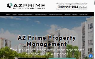 AZ Prime Property Management website
