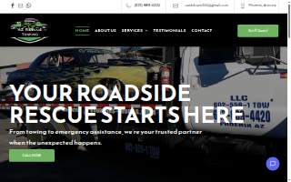 AZ Rescue Towing website
