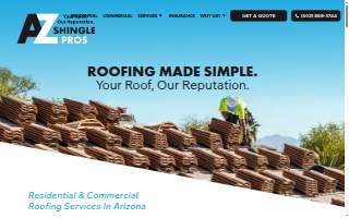 AZ Shingle Pros website