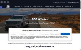 B&G Auto Sales of Phoenix website