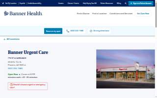 Banner Urgent Care | Phoenix, AZ | 7th St website